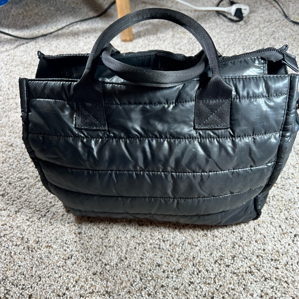 BCBGeneration quilted puffer tote bag